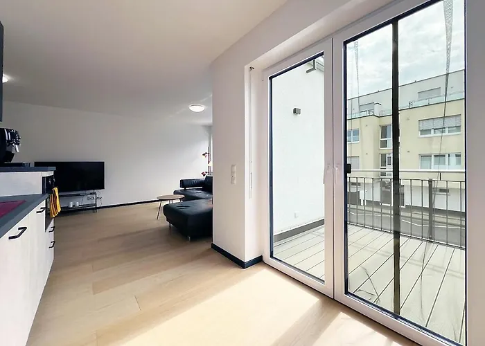 شقة Bonquartier - Design Mit Balkon, Arbeitsplatz Und Parkplatz