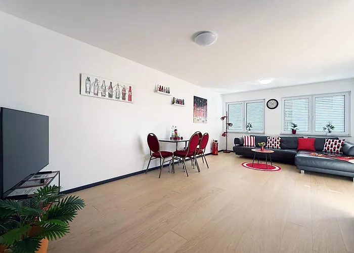 شقة Bonquartier - Design Mit Balkon, Arbeitsplatz Und Parkplatz فاختبيرغ